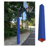PEYNIR 5x5/8x8/15x15/20x20cm Basketball Pole Pads, Full Wrap-Around Square Rectangle Post Protector Covering Pad, for Carport/Playground/Awning Support Posts(Blue,L13 x W13 x H183cm)