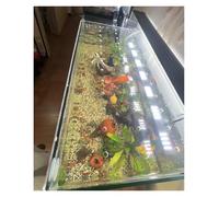 PEYNIR Aquarium Anti Jump Cover Acrylic, Cat Proof Terrarium Lids, Fish Tank Anti-jump Lid, Top Mount Aquarium Hood with Hole, 8 12 14 16 18 20 inch Wide(L50xW30cm/19.7x11.8in)