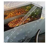 PEYNIR Aquarium Lid Acrylic Clear Fish Tank Cover, Detachable Temporary Jumping Proof Hood with Feeding Port, Cat Proof Terrarium Lids, 30 40 50cm Wide(L55.1xW17.7in/140x45cm)