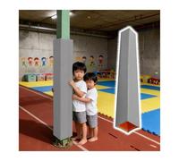 PEYNIR Basement Support Pole Padding 214cm Tall, Self Adhesive Safety Pole Pads for Playground Kindergarten Kids Protection, Basketball Court All-weather Foam Cushion Wrap(Gray,12"x12"/30x30cm)
