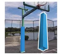 PEYNIR Basketball Goal Padding for 3" 4" 5" 6" 7" 8" 10" 12" Square Pole, Parking Garage Pole Padding Wrap Self Adhesive Basement Post Sleeves, Reusable(H 122cm,16.5x16.5cm)