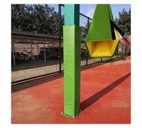 PEYNIR Basketball Pole Pad Fits 5x5 10x10 12x12 20x20cm Square Post, Playground Parking Lot Gym Column Wrap Protection Barrier, Weatherproof & Self Adhesive(Green,6.5"x6.5"/16.5x16.5cm)