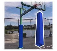 PEYNIR Basketball Pole Pad Heavy Duty Safety Pole Pads for Player Protection, Self Adhesive Waterproof Outer Cover Pole Padding, for Parking Lot/School/Gym, 84 inch Tall(Blue,7.5"x7.5"/19x19cm)