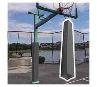 PEYNIR Basketball Pole Pad Heavy Duty Safety Pole Pads for Player Protection, Self Adhesive Waterproof Outer Cover Pole Padding, for Parking Lot/School/Gym, 84 inch Tall(Grey,9.5"x9.5"/24x24cm)