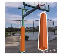 PEYNIR Basketball Pole Pad Heavy Duty Safety Pole Pads for Player Protection, Self Adhesive Waterproof Outer Cover Pole Padding, for Parking Lot/School/Gym, 84 inch Tall(Orange,11"x11"/28x28cm)