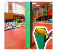 PEYNIR Children Playground Pole Padding Wrap 5x5/10x10/15x15/20x20/30x30/50x50cm, Foam Basement Square Pole Tube Column Cover, Reusable & All Weather(Green,12"x12"/30x30cm)
