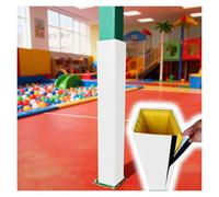 PEYNIR Children Playground Pole Padding Wrap 5x5/10x10/15x15/20x20/30x30/50x50cm, Foam Basement Square Pole Tube Column Cover, Reusable & All Weather(White,17.5"x17.5"/44x44cm)