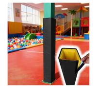 PEYNIR Children Playground Pole Padding Wrap 5x5/10x10/15x15/20x20/30x30/50x50cm, Foam Basement Square Pole Tube Column Cover, Reusable & All Weather(Black,19.5"x19.5"/49.5x49.5cm)