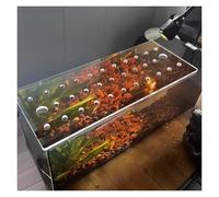 PEYNIR Clear Acrylic Aquarium Top Cover, Custom Terrarium Jumping Proof Hood - Avoid Cat Catching Fish, with Fresh Air Hole, Cut At Will(L70xW50cm/27.6x19.7in)