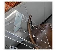 PEYNIR Clear Acrylic Aquarium Top Cover, Square Anti-fish Jump Lid with Hole, Frameless Cat Proof Terrarium Hood, 60x30 80x35 100x40cm Customizable(L130xW50cm/51.2x19.7in)