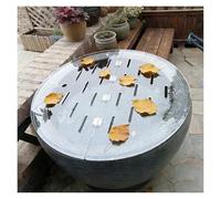 PEYNIR Clear Acrylic Lid for Round Aquarium, Cat Proof Fish Tank Top Cover, Cuttable Terrarium Anti-jump Hood with Hole & Hinges, Folding Flip-top(40.0in/101.6cm)