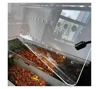 PEYNIR Custom Size Aquarium Lid, Clear Acrylic Sheet Fish Tank Canopy, Home Outdoor Porch Anti-fish Jump Cover, Avoid Cat Catching Fish, Top Mount(L80xW50cm/31.5x19.7in)