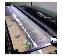 PEYNIR DIY Magnetic Aquarium Anti-Jumping Net Cover, Custom Mesh Terrarium Lid Fish Tank Hood, Cat Proof Screen Covers with Fresh Air Netting, Cut At Will(L51.2xW23.6in/130x60cm)