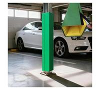 PEYNIR Garage Pole Padding Square 5x5 8x8 10x10 15x15 18x18 20x20cm, Self Adhesive Basement Column Cushion for Kids Protection, Weatherproof Full Wrap-Around(Green,16.5x16.5cm/6.5"x6.5")