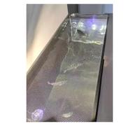 PEYNIR Magnetic Aquarium Anti-jumping Net Cover, White Mesh Screen Netting for Fish Tank Screen Top Cover, Square Terrarium Temporary Protection Hood(L19 7/10 x W15 7/10in)