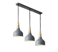 PEYNIR Modern 3 Light Kitchen Island Pendant Light Rustic Ceiling Chandelier Triple Heads Light Fixtures Metal Hanging Lights For Foyer Dining Room Living Room Counterbar Craftsman Kitchen