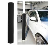PEYNIR Narrow Garage Pole Protectors, All In One Wrap Around Round Crash Pad Cover for Basement/Driveway /Playground, Custom Black Foam Post Padding(H 7 ft/213cm,7"/17.8cm Pole)