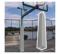 PEYNIR Outdoor Basketball Pole Pad Replacement, Weatherproof Goal Pole Padding 48 60 71 84 inch Tall, Court/Playground Safety Pole Pads For Player & Kids Protection(Grey,7.5x7.5x60in/19x19x152cm)