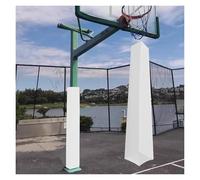 PEYNIR Outdoor Basketball Pole Pad Replacement, Weatherproof Goal Pole Padding 48 60 71 84 inch Tall, Court/Playground Safety Pole Pads For Player & Kids Protection(White,2x2x71in/5x5x180cm)