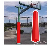 PEYNIR Outdoor Basketball Pole Pad Replacement, Weatherproof Goal Pole Padding 48 60 71 84 inch Tall, Court/Playground Safety Pole Pads For Player & Kids Protection(Red,4x4x84in/10x10x213cm)