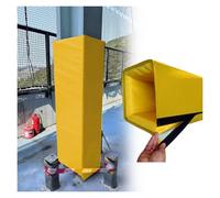 PEYNIR Outdoor Pillar Protection Mat for 50x50 40x40 30x30 20x20cm Thick Columns, Basketball Court All Weather Pole Pad for Player Protection and Safety(Yellow,13.5"x13.5"/34x34cm)