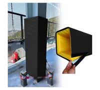 PEYNIR Outdoor Pole Padding Covered on All Sides, Garage Parking Lot Support Pole Pads, Square Basketball Pole Protection Mat Fit 50x50 30x30 20x20 15x15 10x10cm Posts(Black,18.5"x18.5"/47x47cm)
