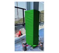 PEYNIR Outdoor Pole Padding Covered on All Sides, Garage Parking Lot Support Pole Pads, Square Basketball Pole Protection Mat Fit 50x50 30x30 20x20 15x15 10x10cm Posts(Green,16"x16"/41x41cm)