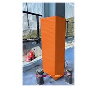 PEYNIR Outdoor Pole Padding Covered on All Sides, Garage Parking Lot Support Pole Pads, Square Basketball Pole Protection Mat Fit 50x50 30x30 20x20 15x15 10x10cm Posts(Orange,15.5"x15.5"/39x39cm)