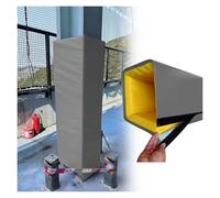 PEYNIR Outdoor Pole Padding Covered on All Sides, Garage Parking Lot Support Pole Pads, Square Basketball Pole Protection Mat Fit 50x50 30x30 20x20 15x15 10x10cm Posts(Grey,8"x8"/20x20cm)