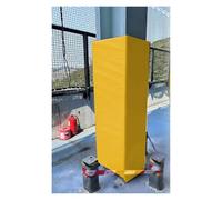PEYNIR Outdoor Pole Padding Covered on All Sides, Garage Parking Lot Support Pole Pads, Square Basketball Pole Protection Mat Fit 50x50 30x30 20x20 15x15 10x10cm Posts(Yellow,9"x9"/23x23cm)