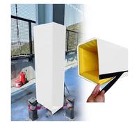 PEYNIR Outdoor Pole Padding Covered on All Sides, Garage Parking Lot Support Pole Pads, Square Basketball Pole Protection Mat Fit 50x50 30x30 20x20 15x15 10x10cm Posts(White,19.5"x19.5"/49.5x49.5cm)