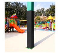 PEYNIR Pole Padding Wrap Around Foam for Playground 6ft, Customizable Basketball Hoop Pole Pads, All-weather Column Covers for Basement Parking Lot Gym(Black,16"x16"/41x41cm)