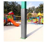 PEYNIR Pole Padding Wrap Around Foam for Playground 6ft, Customizable Basketball Hoop Pole Pads, All-weather Column Covers for Basement Parking Lot Gym(Grey,19"x19"/48x48cm)