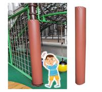 PEYNIR Safety Pole Pads for Playground Kids, Weatherproof Basketball Hoop Pole Pad Round Detachable, Reusable Basement Garage Column Covers Impact Cushion, Customizable(H 214cm,Dia 12.7cm)