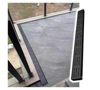 PEYNIR Small Narrow Stainless Steel Drain Channel, Patio/Gazebo/Deck Drainage Ditch Gutter with Grate Cover, Drop-in Garage Floor Drain, 3.5 5 7 10 15 20cm Wide(W10xH4xL100cm)
