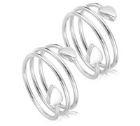 Peysaitr 2PCS Lymphatic Drainage Magnetic Rings for Women Pure Adjustable,Copper Magnetic for Women Copper Rings,Adjustable Size (Love)