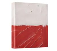 Peystean 1.5 Inch D Round Ring Binder with Built-in Clipboard, Single Side Printed Hard Cover Folder, Pack of 1 Chile Flag Chilean Blue Red