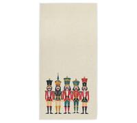 Peystean Cotton Towel, Retro Nutcracker Soldiers Christmas Beige Absorbent Soft Hand Towels Home Decor for Guest, Bathroom, Beach, Guest, Hotel, Gym and Spa(16" x 30")