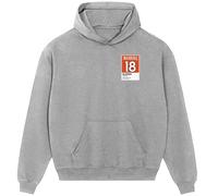 Peyton Manning 18 Jersey Frame Men's Hoodie - Gray / 3XL