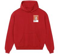 Peyton Manning 18 Jersey Frame Men's Hoodie - Red / 3XL