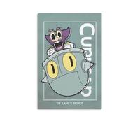 PEYXTERB Video Game Cuphead Dr Kahl's Robot Poster Poster Decorative Painting Canvas Wall Posters And Art Picture Print Modern Family Bedroom Decor Posters 08x12inch(20x30cm)