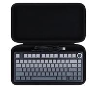 Peyyargo Hard Protective Case Compatible with AULA F75 / F75 Pro / F75 MAX Mechanical Keyboard for Gaming (Black)