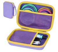 Peyyargo Hard Protective Case Compatible with SCRIB3D P1 3D Printing Pen / MYNT3D 3D Pen / 3Doodler Start 3D Printing Pen/FreeSculpt 3D Printing Pen (Purple+Yellow)