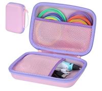 Peyyargo Hard Protective Case Compatible with SCRIB3D P1 3D Printing Pen / MYNT3D 3D Pen / 3Doodler Start 3D Printing Pen/FreeSculpt 3D Printing Pen (Pink+Purple)