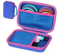 Peyyargo Hard Protective Case Compatible with SCRIB3D P1 3D Printing Pen / MYNT3D 3D Pen / 3Doodler Start 3D Printing Pen/FreeSculpt 3D Printing Pen (Blue+Rose Red)