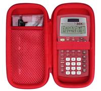 Peyyargo Hard Protective Case Compatible with Texas Instruments TI-30X Plus/TI-30 XIIS/TI-30X Pro/TI-30XA/ TI-34 MV/TI-36X Pro Scientific Calculator (Red)