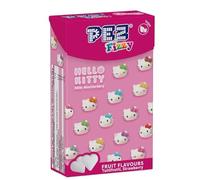 PEZ Hello Kitty Fizzy Strawberry Flavoured Retro Sweets, 30 g Flip Top Box (Pack of 1)