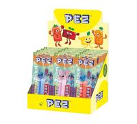 PEZ Lilo & Stitch Character Sweet Dispensers, Strawberry & Lemon Flavoured, Multipack of 12 (2 x Refill Pack Per Dispenser)