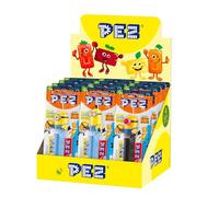 PEZ Minions, Two Fruity Taste Impulse Packs with Minions Themed Dispenser, 2 x 8.5 g Refills (Pack of 12)