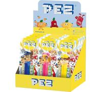 PEZ Paw Patrol Character Sweet Dispensers, Lemon & Apple Flavoured, Multipack of 12 (2 x Refill Pack Per Dispenser)